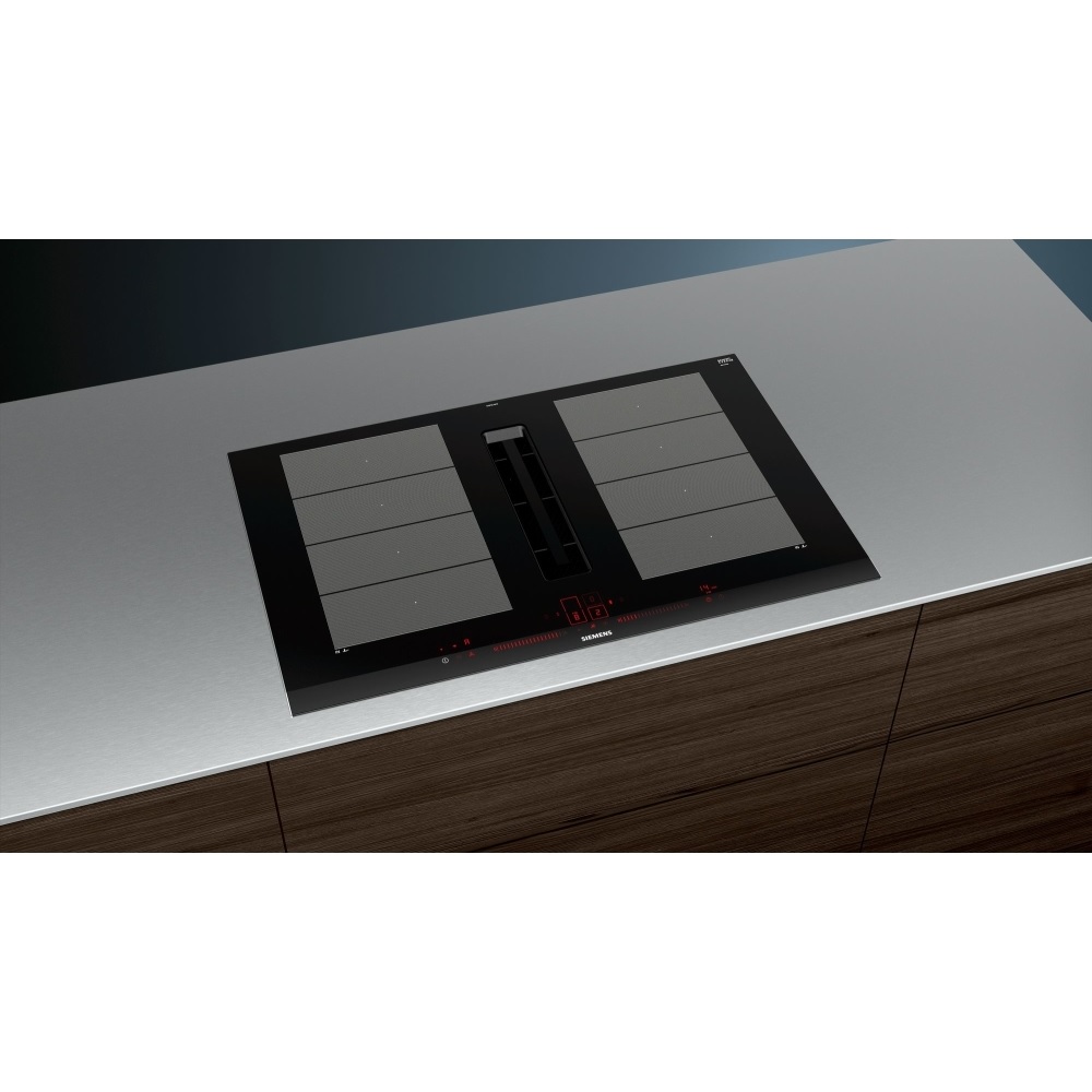 Siemens EX875LX67E iQ700 81cm Induction Vented Hob - Black - Image 2 Siemens EX875LX67E iQ700 81cm Induction Vented Hob - Black - Image 2