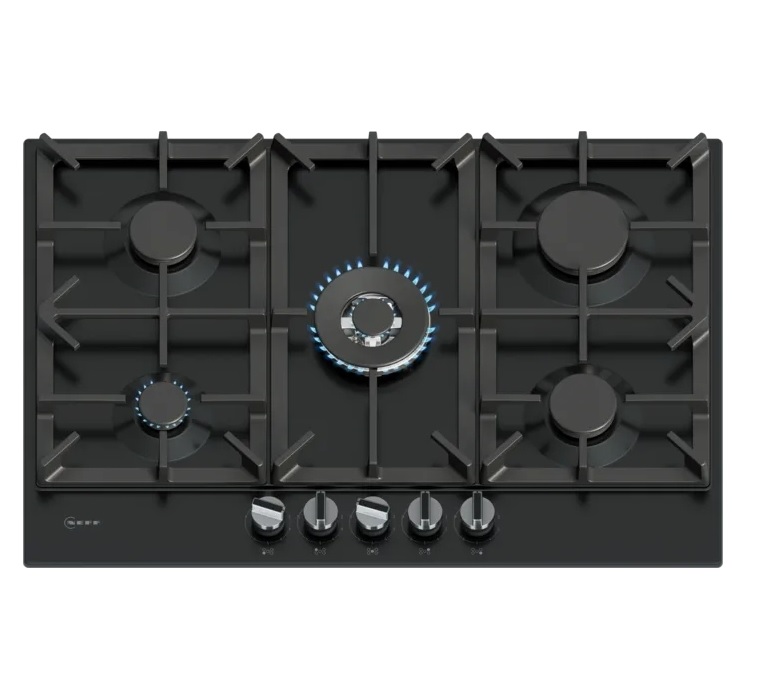 Neff T27CIQ8S0 N70 5 Burner Gas Hob, Black