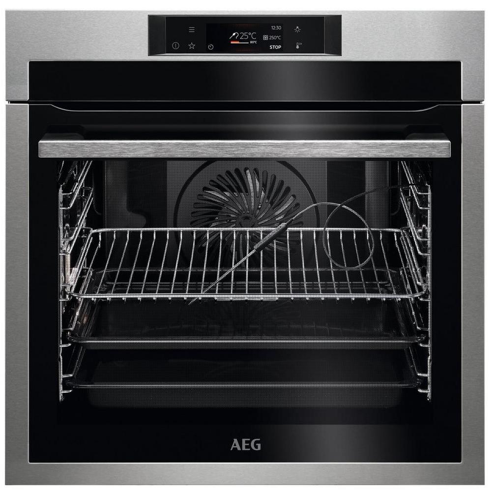 AEG BPE742380M 59.5cm Built In Electric Single Oven in stainless steel