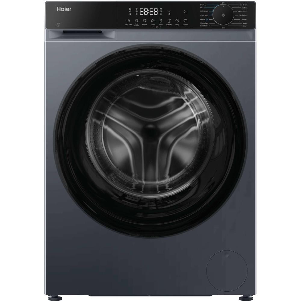 Haier HW100BP14357GUUK Washing Machine, 10kg, 1400 Spin – Grey