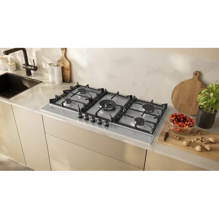 Neff T29CIR8N0 N70 5 Burner Gas Hob, Stainless Steel - Image 2