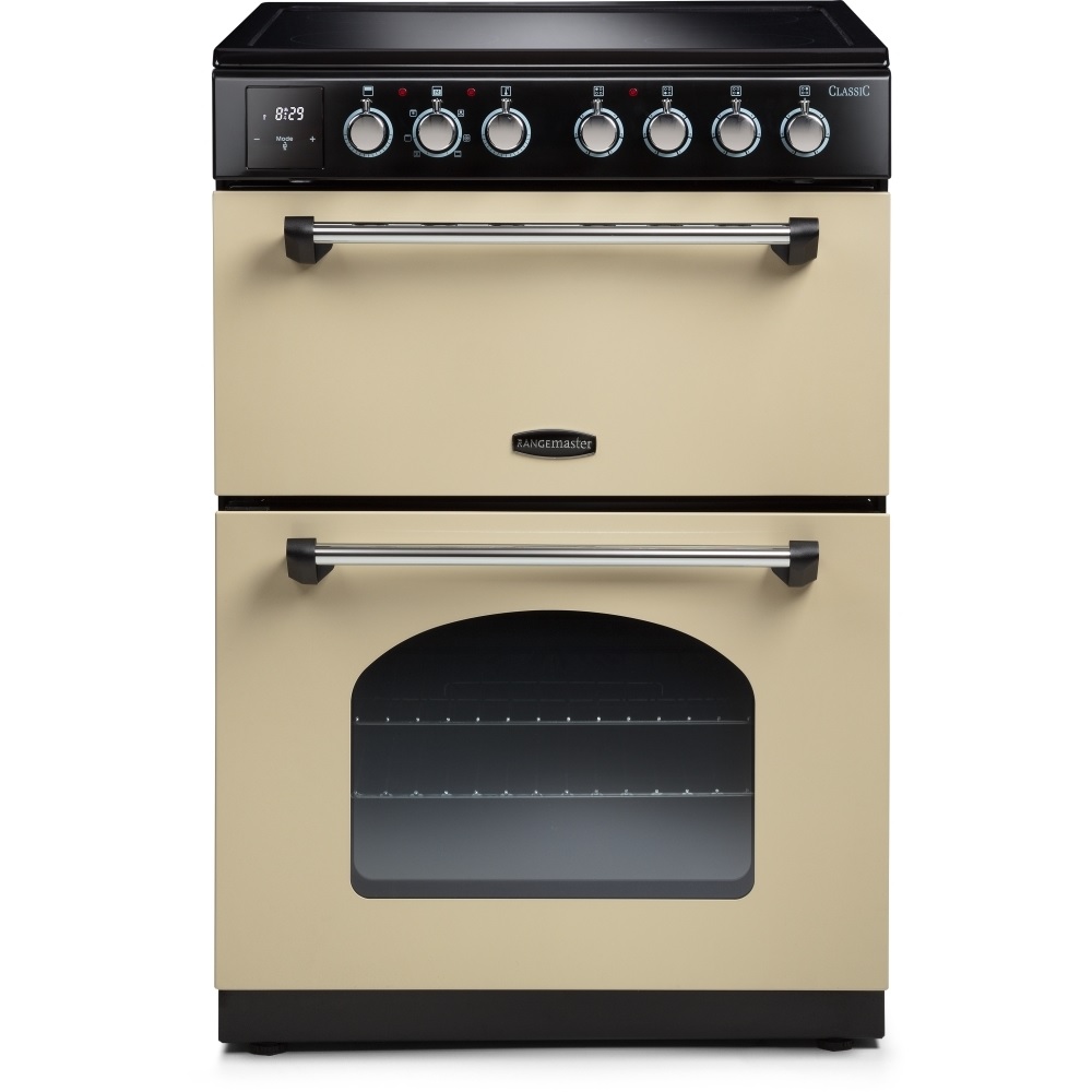 Rangemaster CLA60ECCR-C Ceramic Electric Cooker with Double Oven Classic Cream / Chrome Rangemaster CLA60ECCR-C Ceramic Electric Cooker with Double Oven Classic Cream / Chrome