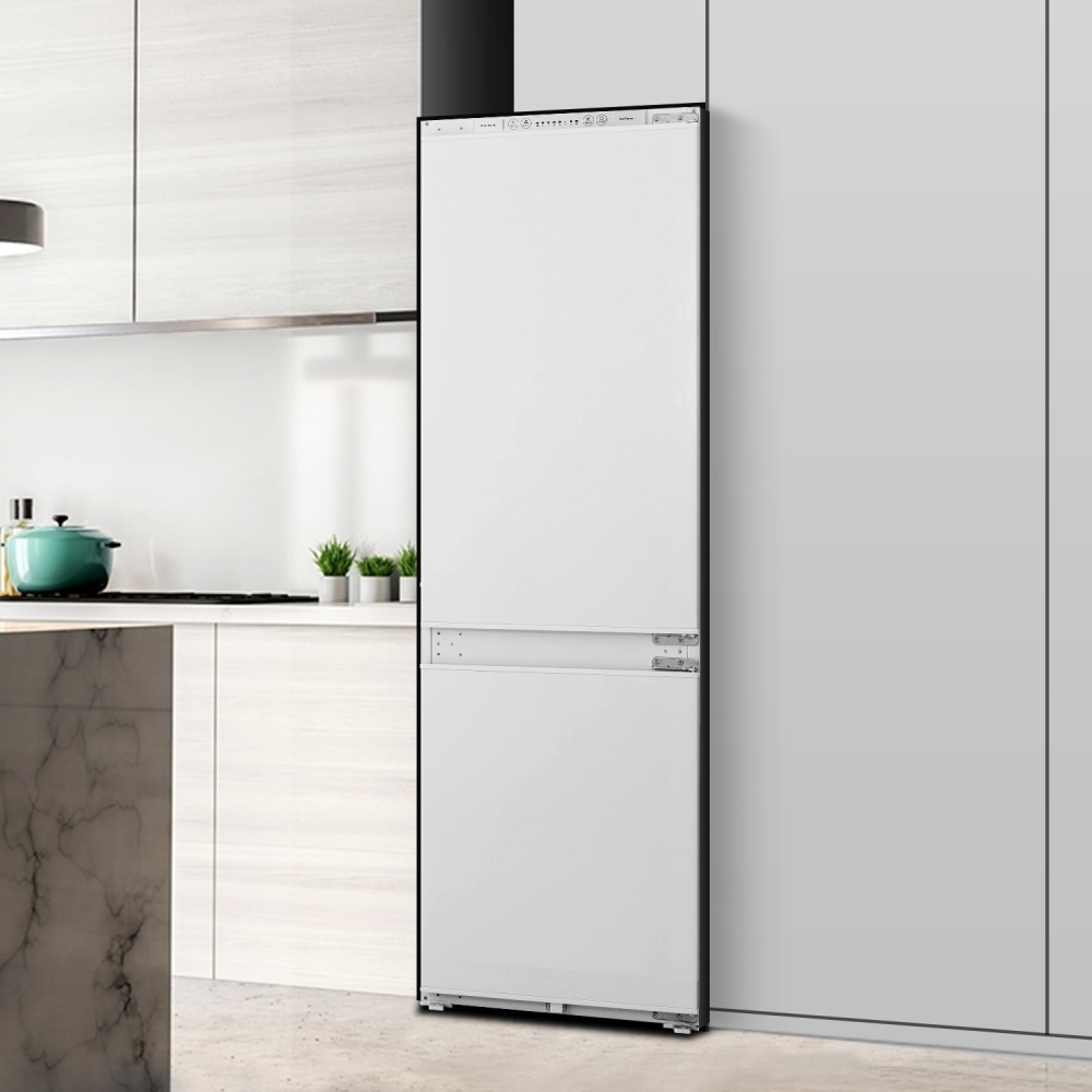 Hisense RIB312F4AWE No Frost Integrated Fridge Freezer, Sliding Hinge, 70/30 – White - Image 4 Hisense RIB312F4AWE No Frost Integrated Fridge Freezer, Sliding Hinge, 70/30 – White - Image 4