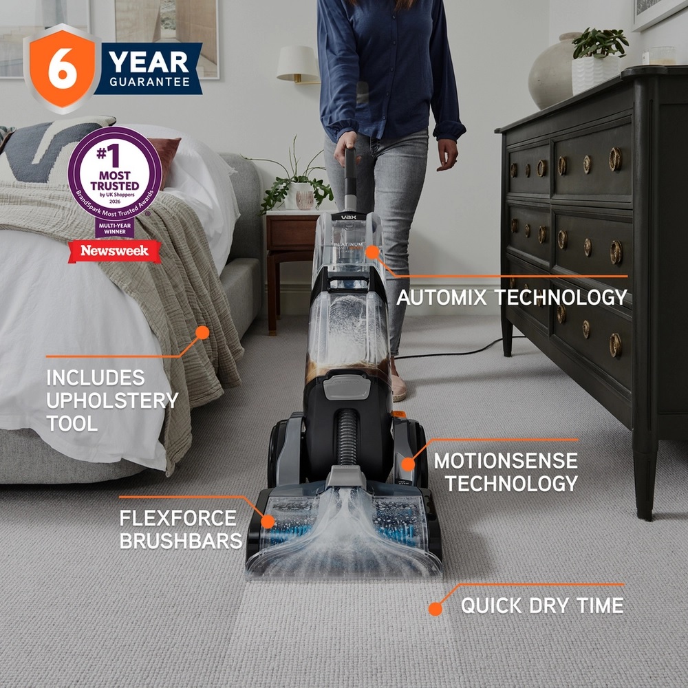 VAX CDCW-SWXC Platinum SmartWash Classic - Silver & Blue - Image 2