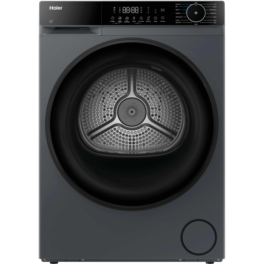 Haier HD90-D357U1G-UK 9kg Heat Pump Tumble Dryer – Grey
