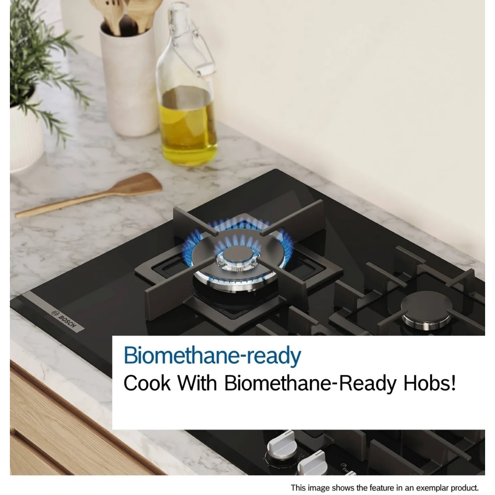 Bosch PGM7B5K90 Series 4, 75cm, 5 Burner Gas Hob - Stainless Steel - Image 4