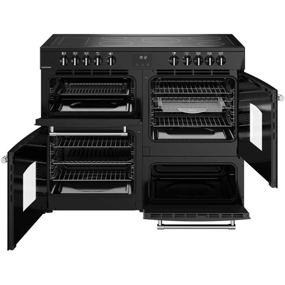 Belling 444411835 RCA FARMHOUSE 110E B 110cm Ceramic Range Cooker, Black - Image 2 Belling 444411835 RCA FARMHOUSE 110E B 110cm Ceramic Range Cooker, Black - Image 2