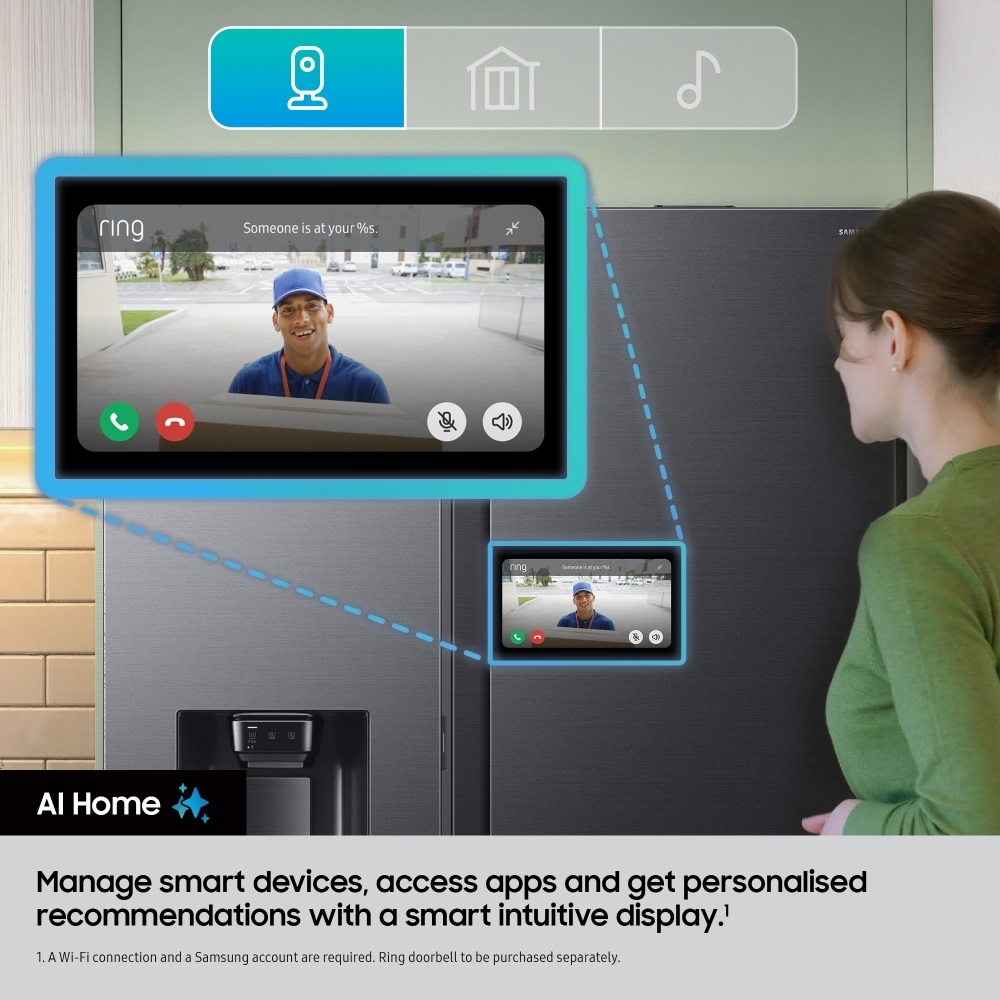 Samsung RS90F64EEFEU Series 9 AI Plumbed American Fridge Freezer - Black - Image 3