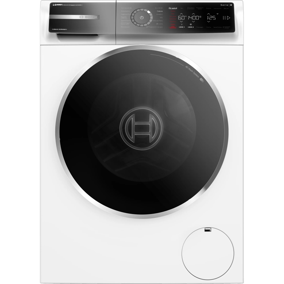 Bosch WGB264A1GB Series 8 Washing Machine, 11kg, 1400 Spin, White, A Rated - Image 1