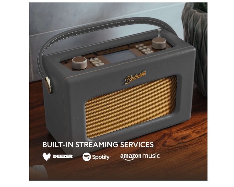 Roberts Revival iStream 3L DAB+/FM Internet Smart Radio with Bluetooth, Charcoal Grey - Image 3 Roberts Revival iStream 3L DAB+/FM Internet Smart Radio with Bluetooth, Charcoal Grey - Image 3