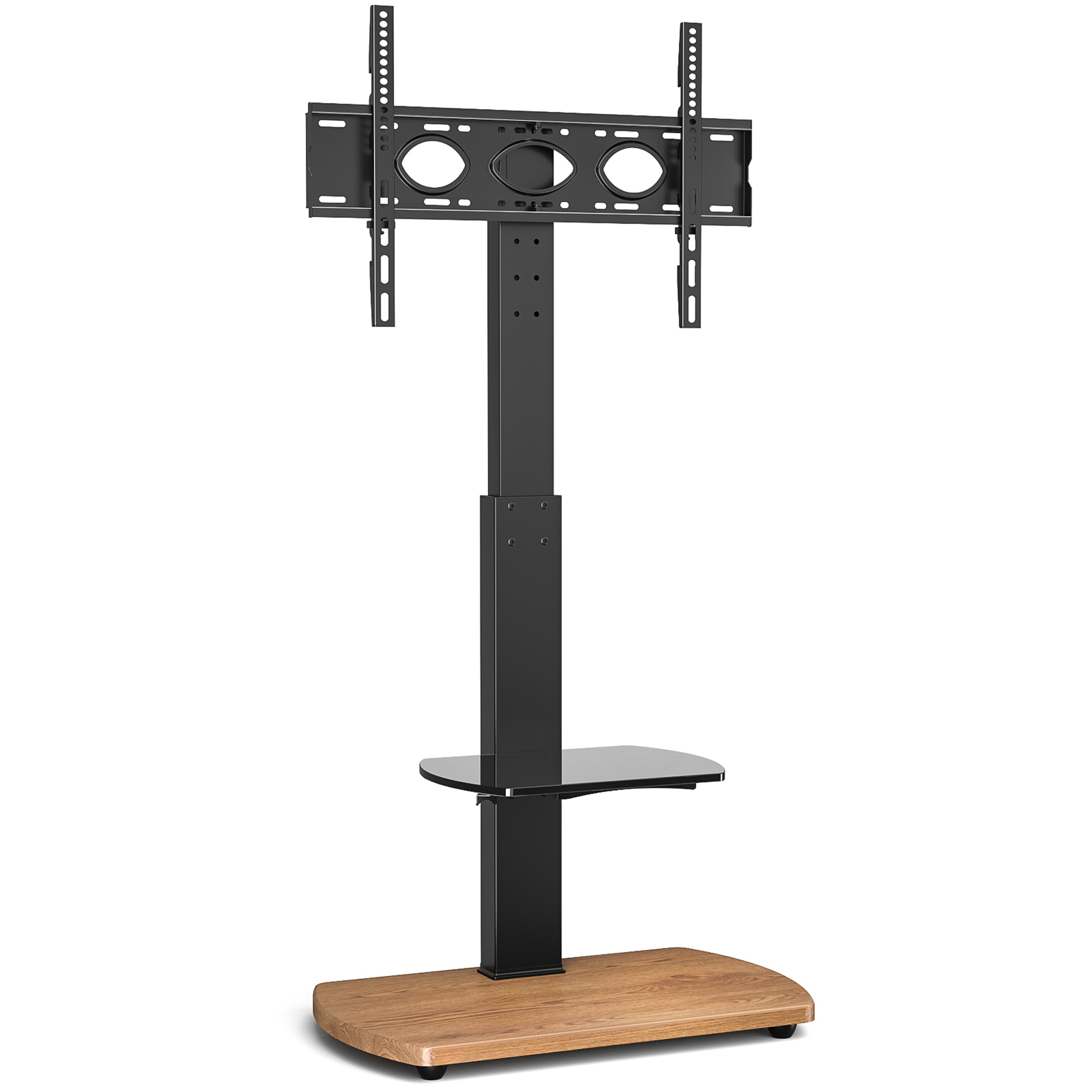TTAP FS1-OAK Floor Pedestal TV stand in Oak - Image 1