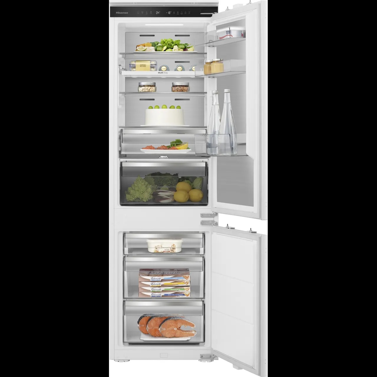Hisense RB5B250SSWC1 Integrated Wifi Connected 54cm 60/40 No Frost Fridge Freezer – White - Image 2