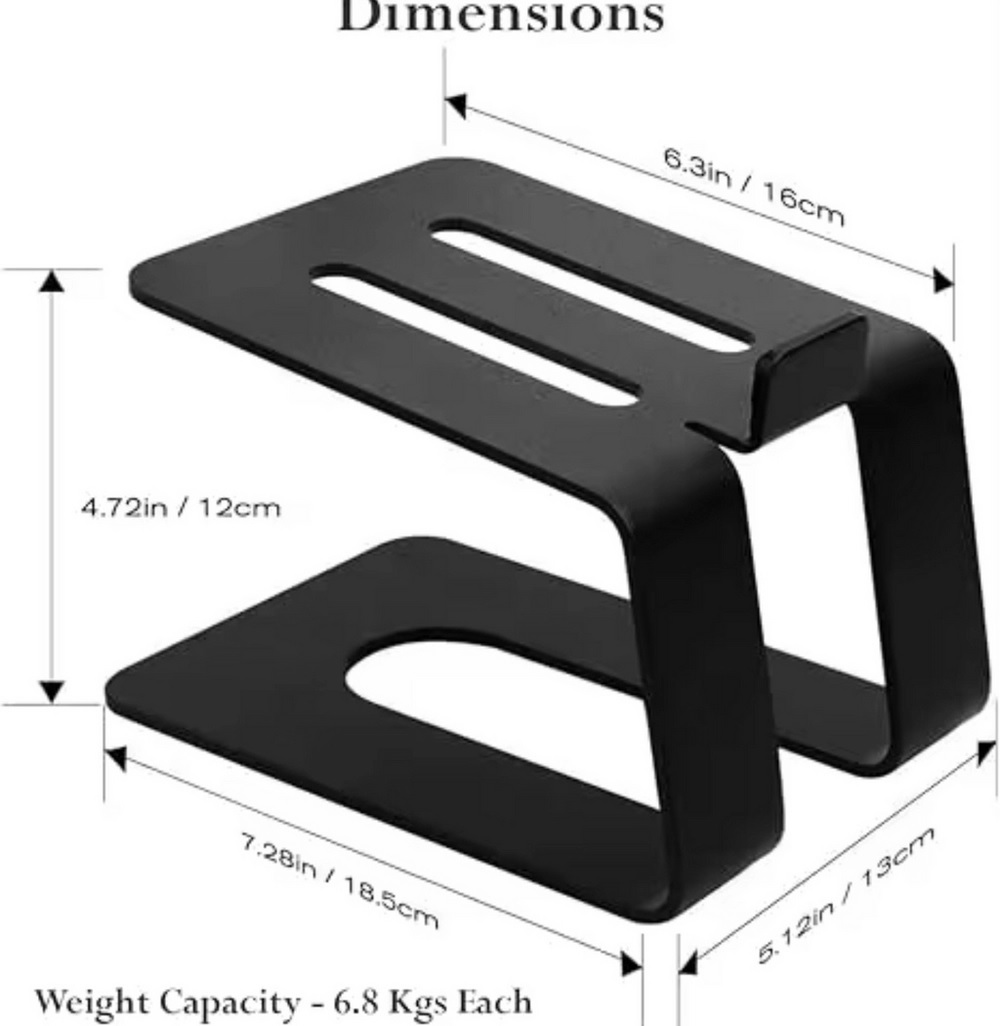 Mitchell Acoustics USTREAMSTANDD uStream Desktop Speaker Stands - Black - Image 3