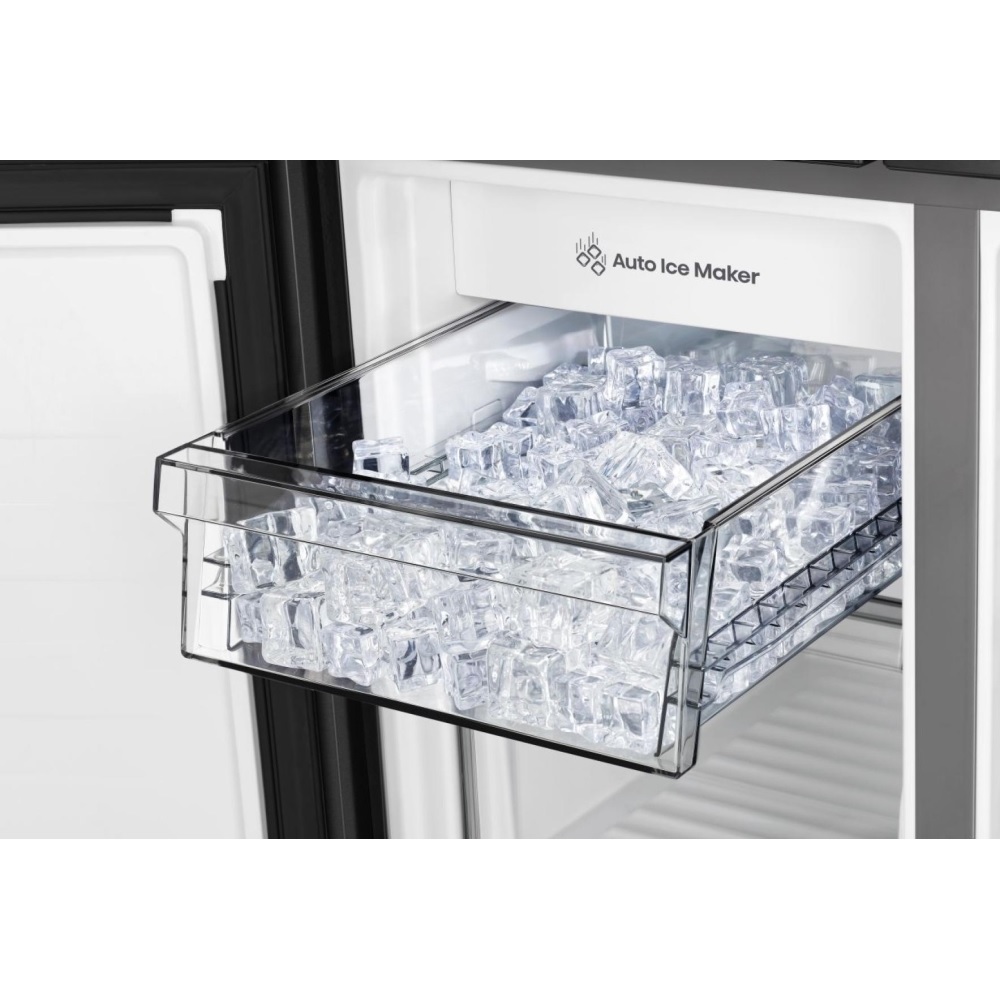 Hisense RQ5P470SYFD American Fridge Freezer, Non-Plumbed - Black - Image 4