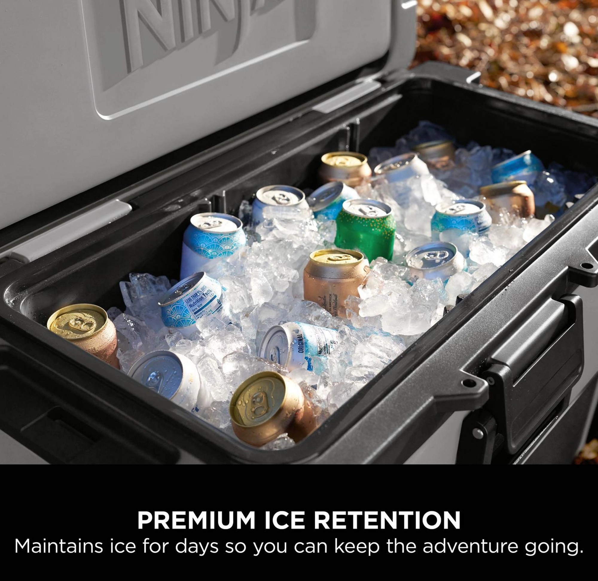 NINJA FB265EUUKGY FrostVault 61L Wheeled Cooler with Dry Zone - Slate Grey - Image 3