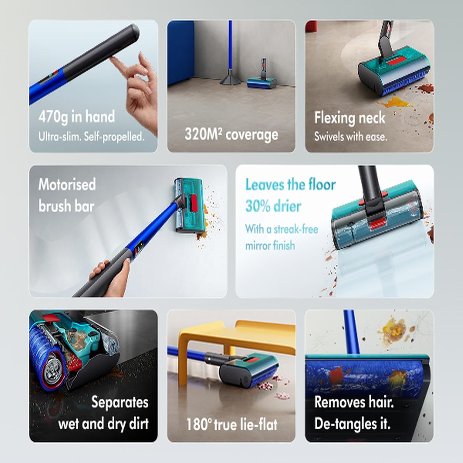 Dyson W1PENCILWASH W1 PencilWash™ wet and dry cleaner - Ultra Blue - Image 3