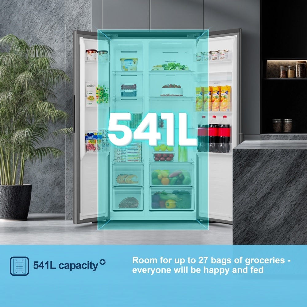 Fridgemaster MS91558DES American Fridge Freezer, Non-Plumbed – Silver - Image 5 Fridgemaster MS91558DES American Fridge Freezer, Non-Plumbed – Silver - Image 5