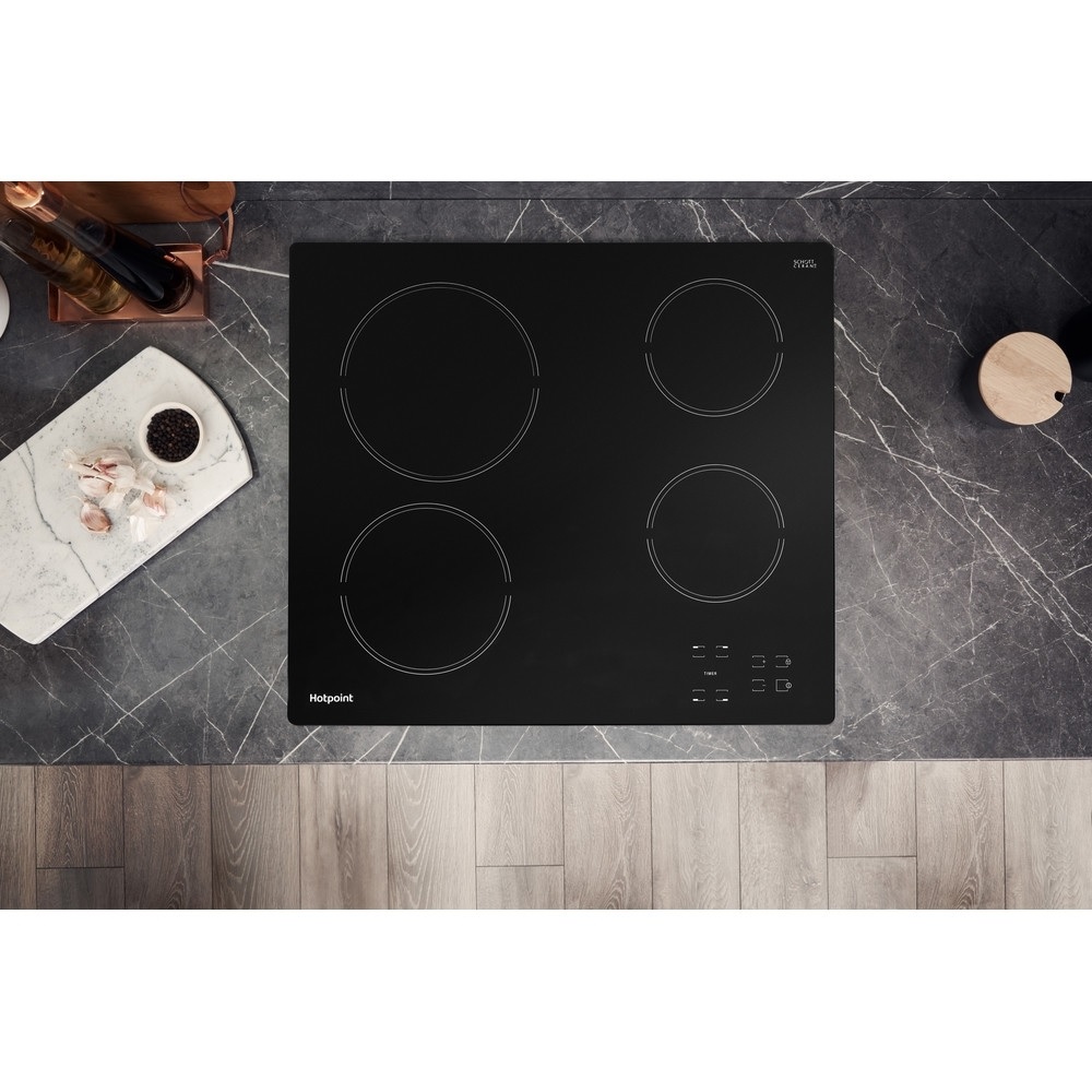 Hotpoint HR612CH 58cm Ceramic Hob - Black - Image 3