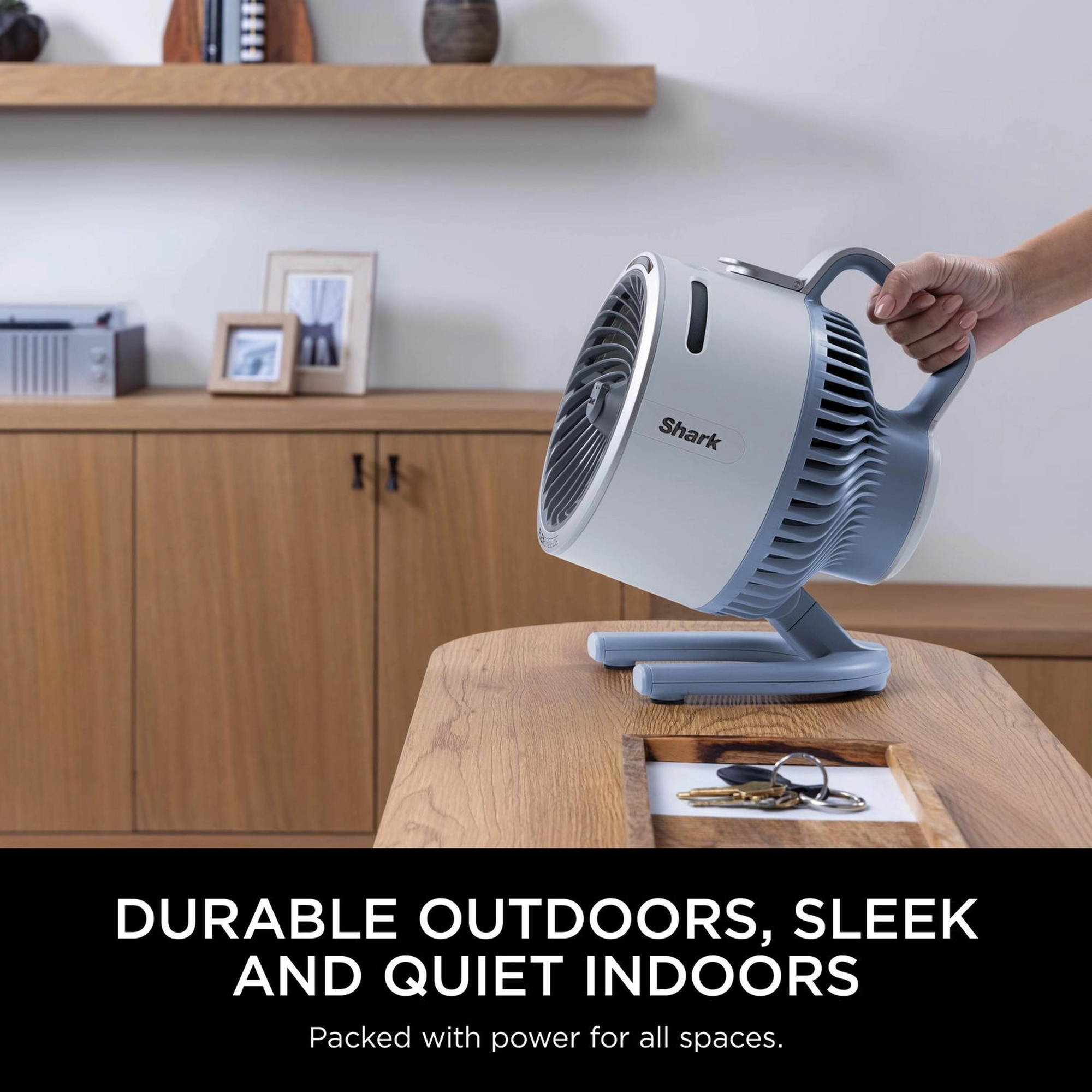 Shark FA050UKBL FlexBreeze TableMate Indoor to Outdoor High-Velocity Tabletop Fan - Glacier Blue - Image 3