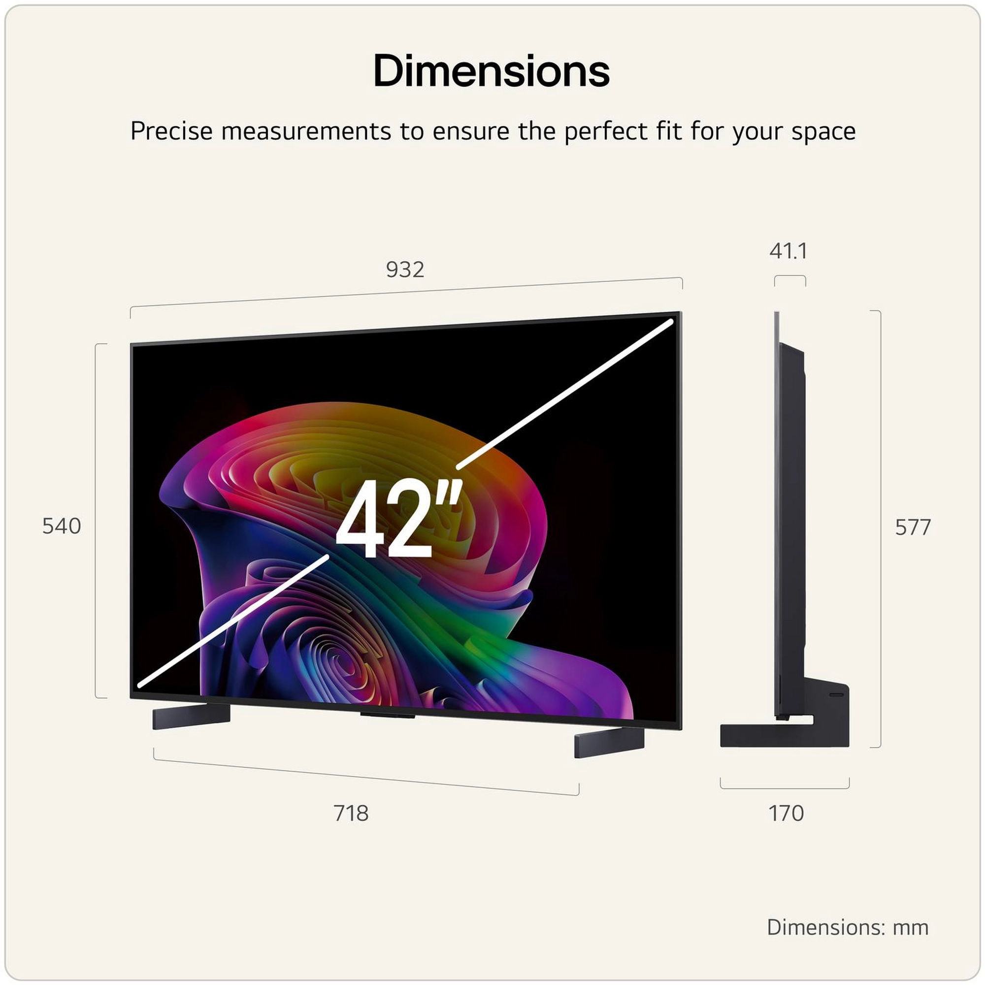 LG OLED42C66LB.AEK 42" 4K OLED Smart TV - Image 2 LG OLED42C66LB.AEK 42" 4K OLED Smart TV - Image 2