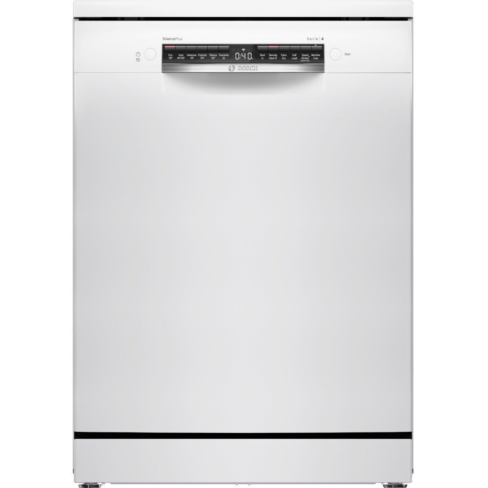 Bosch SMS4EMW06G Series 4 Dishwasher, 14 Place Settings – White Bosch SMS4EMW06G Series 4 Dishwasher, 14 Place Settings – White