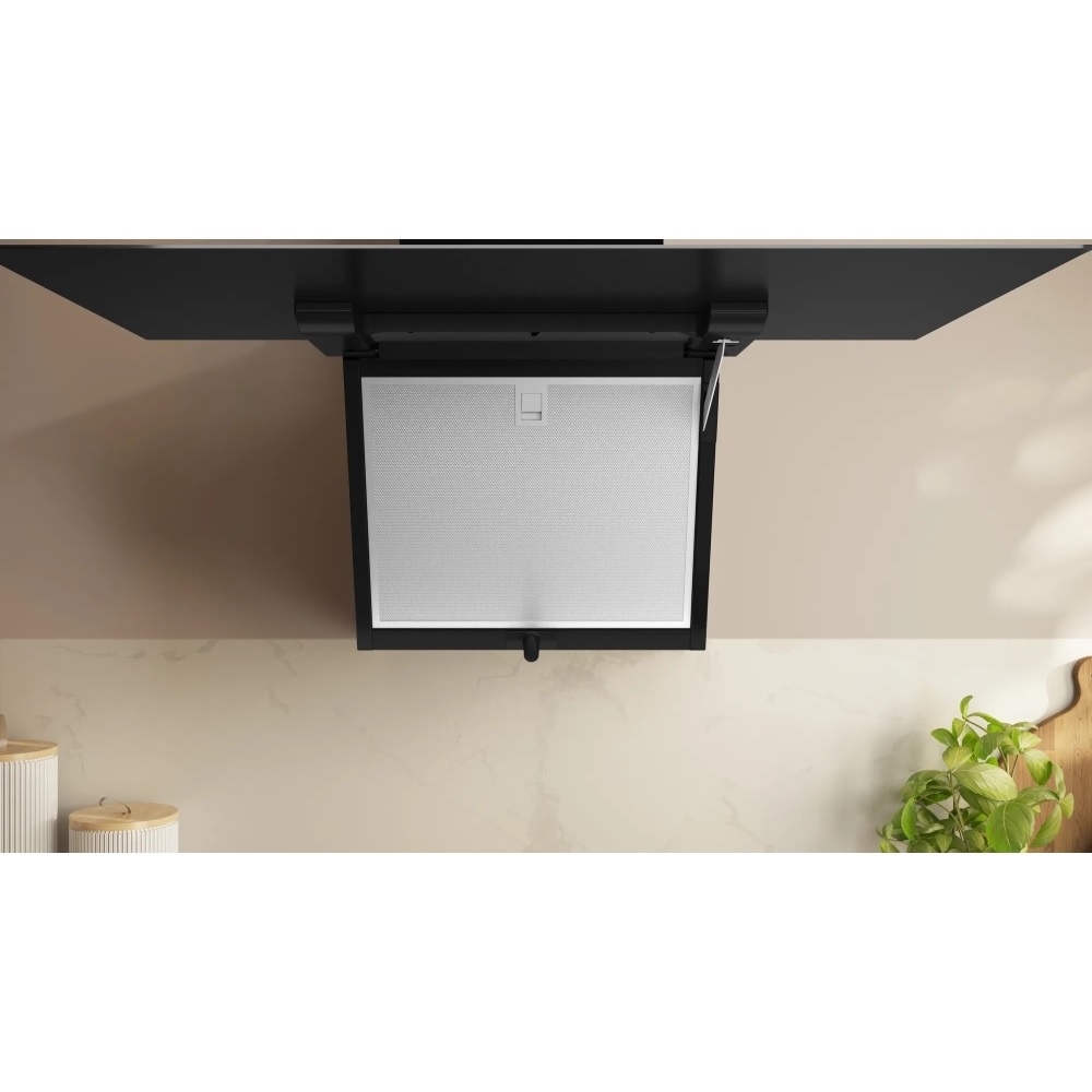 Neff D85IFN1S0B N50 Wall-mounted cooker hood 80cm clear glass black - Image 5