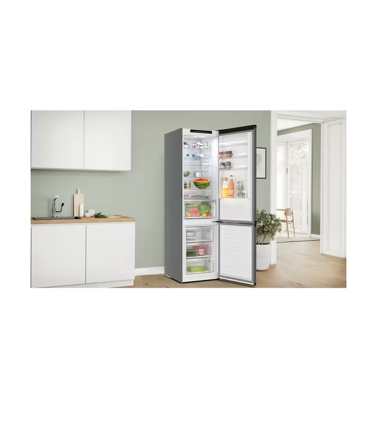 Bosch KGN390CAFG Freestanding 70/30 Fridge Freezer, Anthracite Steel - Image 2 Bosch KGN390CAFG Freestanding 70/30 Fridge Freezer, Anthracite Steel - Image 2