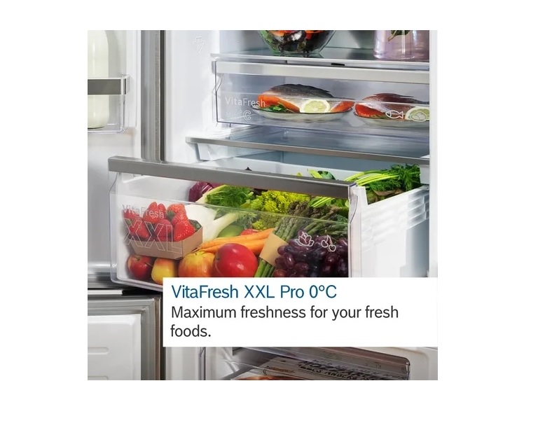 Bosch KFI96APEAG Non-Plumbed American Fridge Freezer - Stainless Steel - Image 3