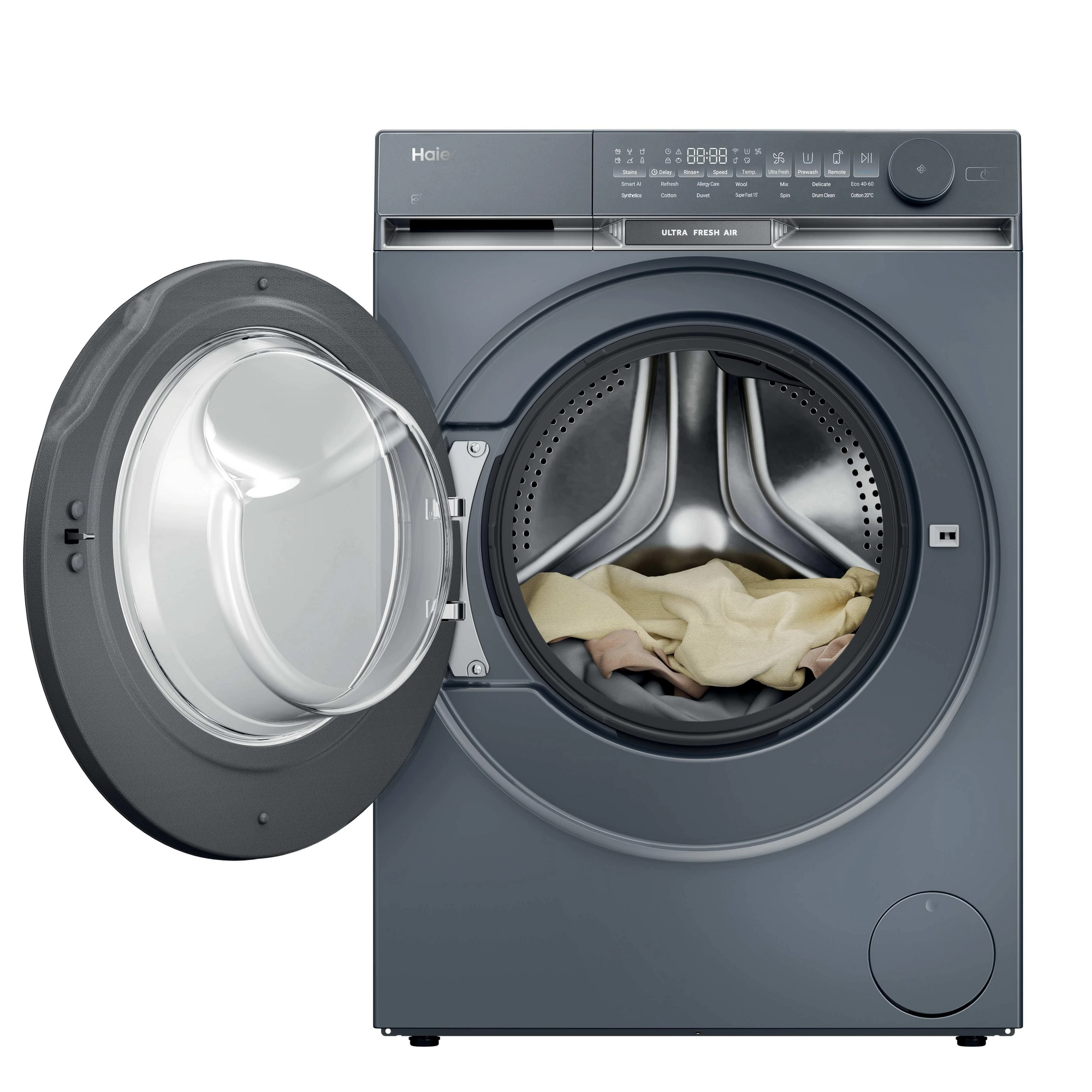 Haier HW100-B14387GUUK 10kg, 1400 Spin Washing Machine - Graphite - Image 3 Haier HW100-B14387GUUK 10kg, 1400 Spin Washing Machine - Graphite - Image 3