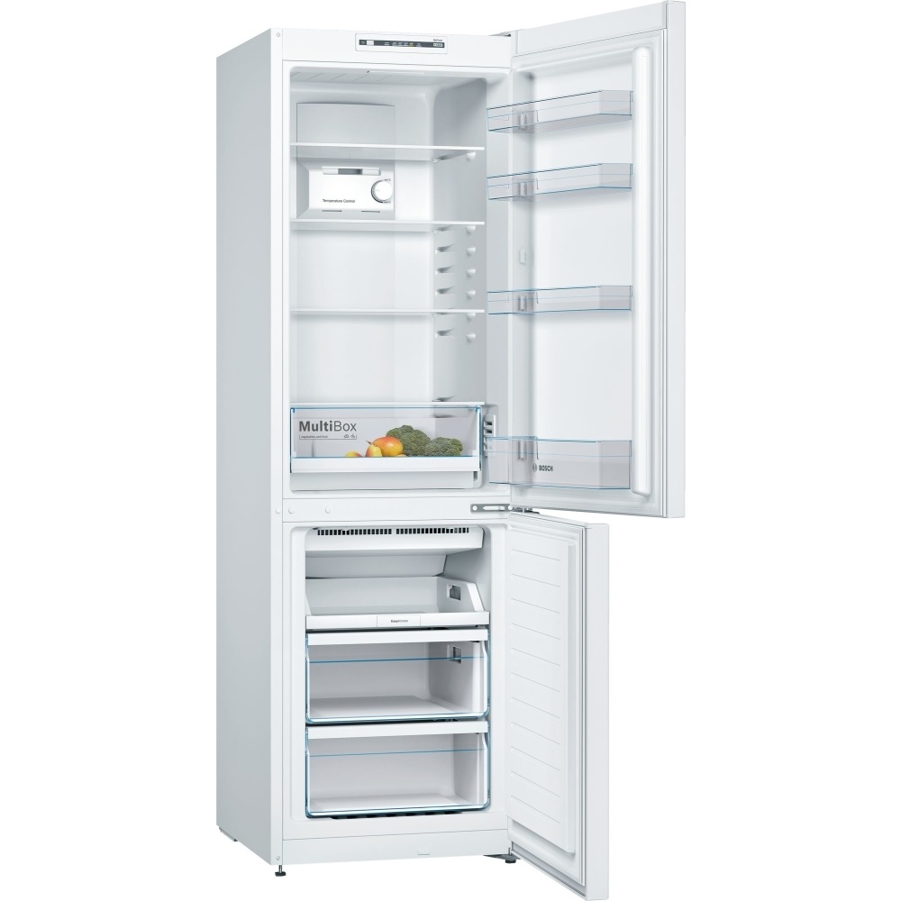 Bosch KGN36NWEAG Frost Free Fridge Freezer, 60/40 - White - Image 2