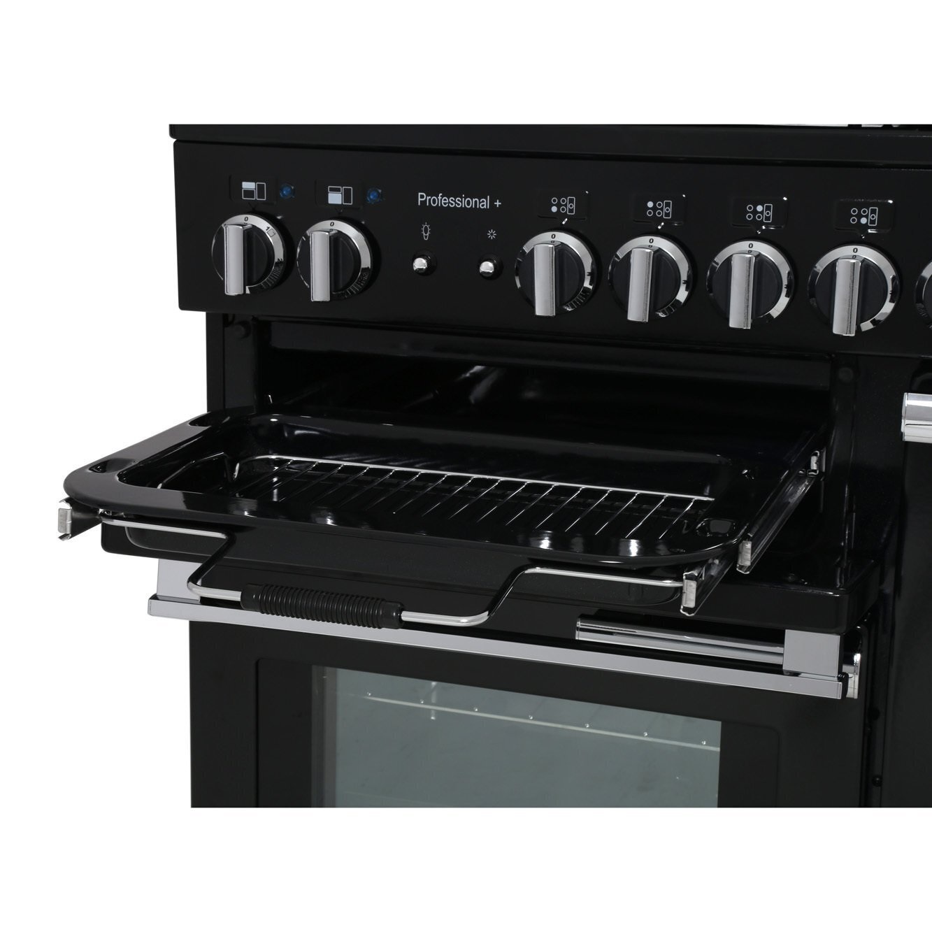 Rangemaster PROP90NGFCY-C 90cm Gas Range Cooker Professional Plus - Cranberry / Chrome - Image 3