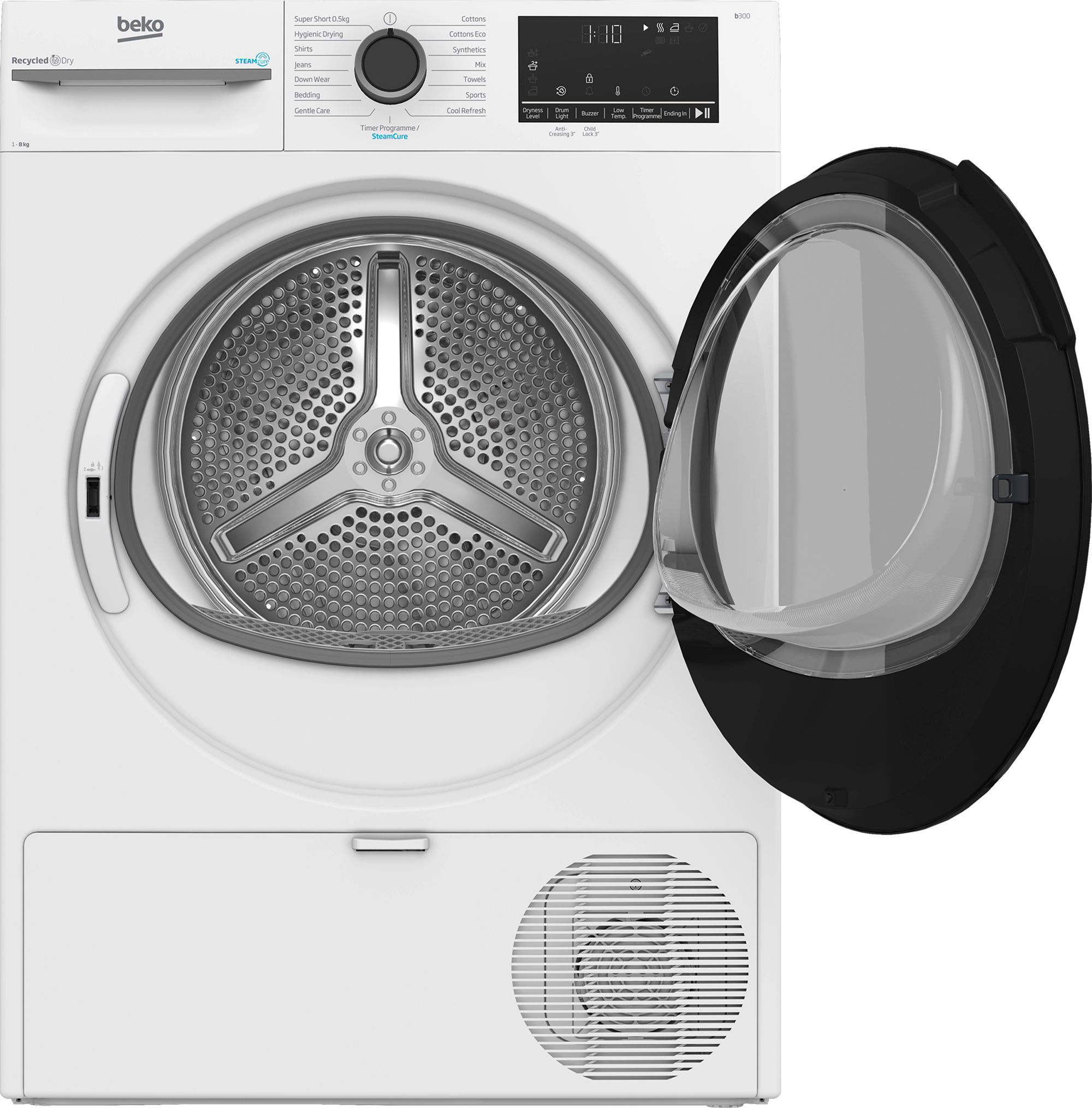 Beko BM3T3833NW 8kg Heat Pump Tumble Dryer (NI Exclusive) - White - Image 2