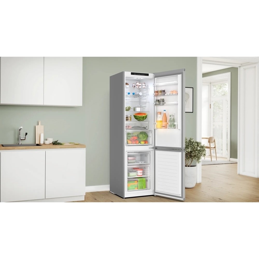 Bosch KGN392LBFG No Frost Fridge Freezer, 70/30 - Stainless Steel - Image 2 Bosch KGN392LBFG No Frost Fridge Freezer, 70/30 - Stainless Steel - Image 2