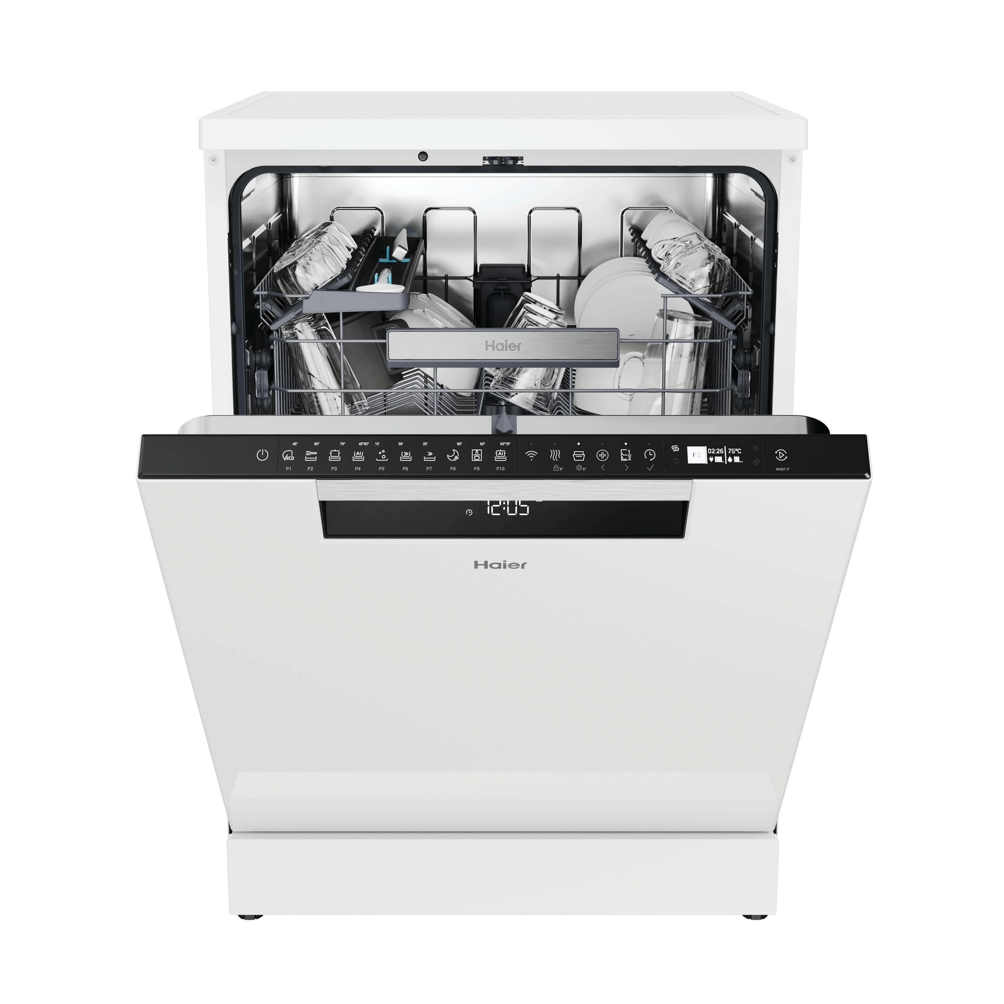 Haier XF 5C7M0W-80 Dishwasher - White - 15 Place Settings - Image 2 Haier XF 5C7M0W-80 Dishwasher - White - 15 Place Settings - Image 2