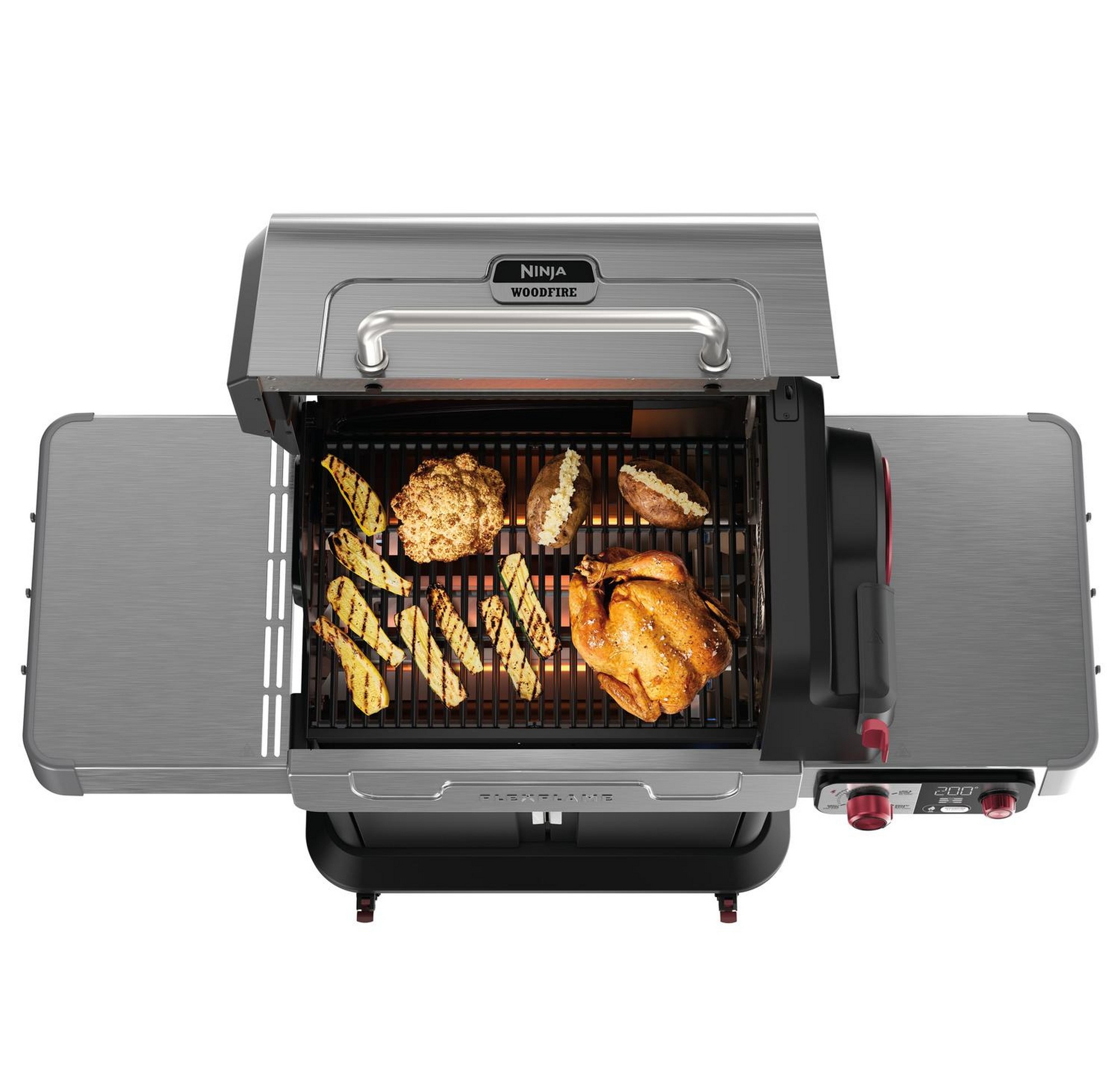 NINJA PG301UK FlexFlame Gas BBQ & Outdoor Cooking System - Black - Image 3 NINJA PG301UK FlexFlame Gas BBQ & Outdoor Cooking System - Black - Image 3