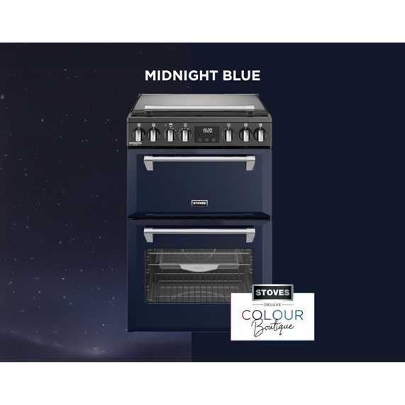 Stoves 444411995 Richmond Deluxe 60cm Dual Fuel Cooker - Midnight Blue - Image 5