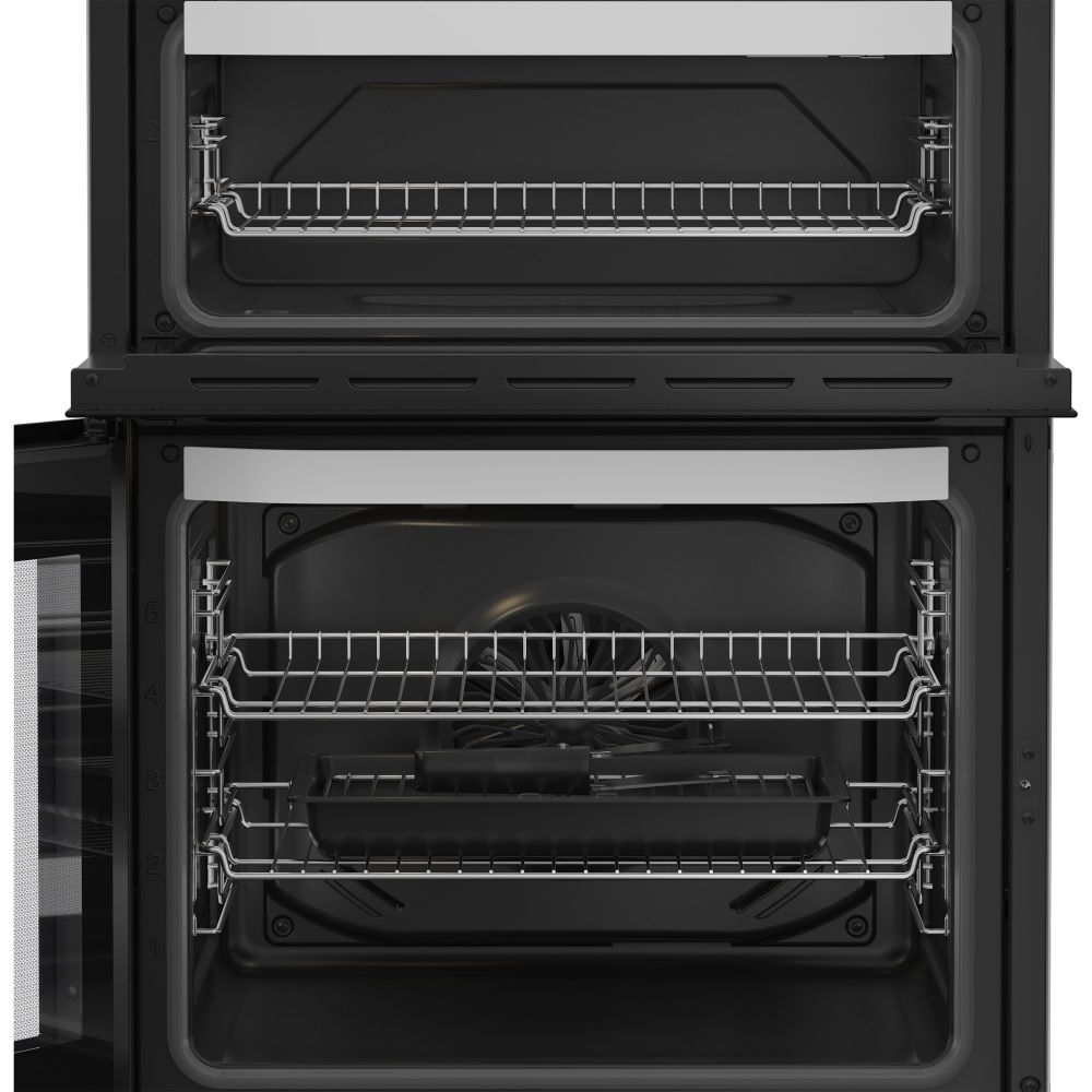 Hotpoint HDE6VDW Ceramic Electric Cooker with Double Oven – White - Image 3