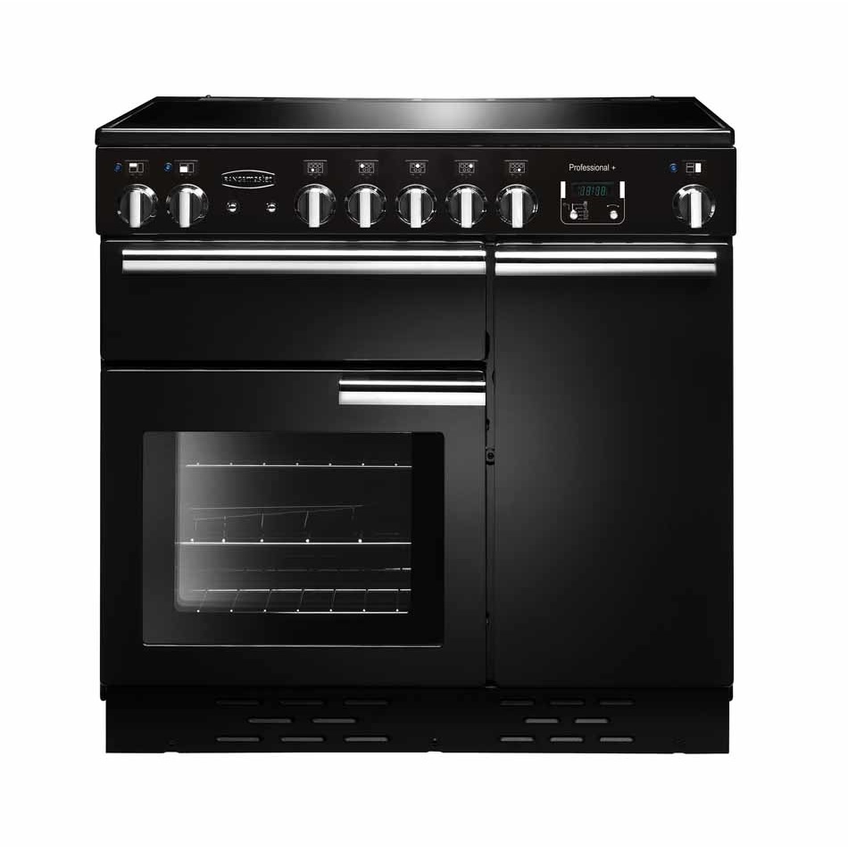 Rangemaster PROP90EIGB-C 90cm Induction Range Cooker Professional Plus Black/Chrome