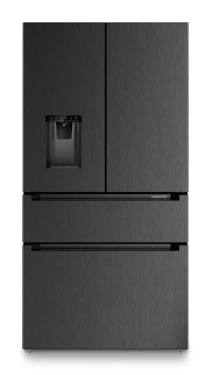 Liebherr Plus MBbsdi 9528 Black Steel Freestanding French Door Fridge-Freezer – Plumbed In Ice & Water Liebherr Plus MBbsdi 9528 Black Steel Freestanding French Door Fridge-Freezer – Plumbed In Ice & Water