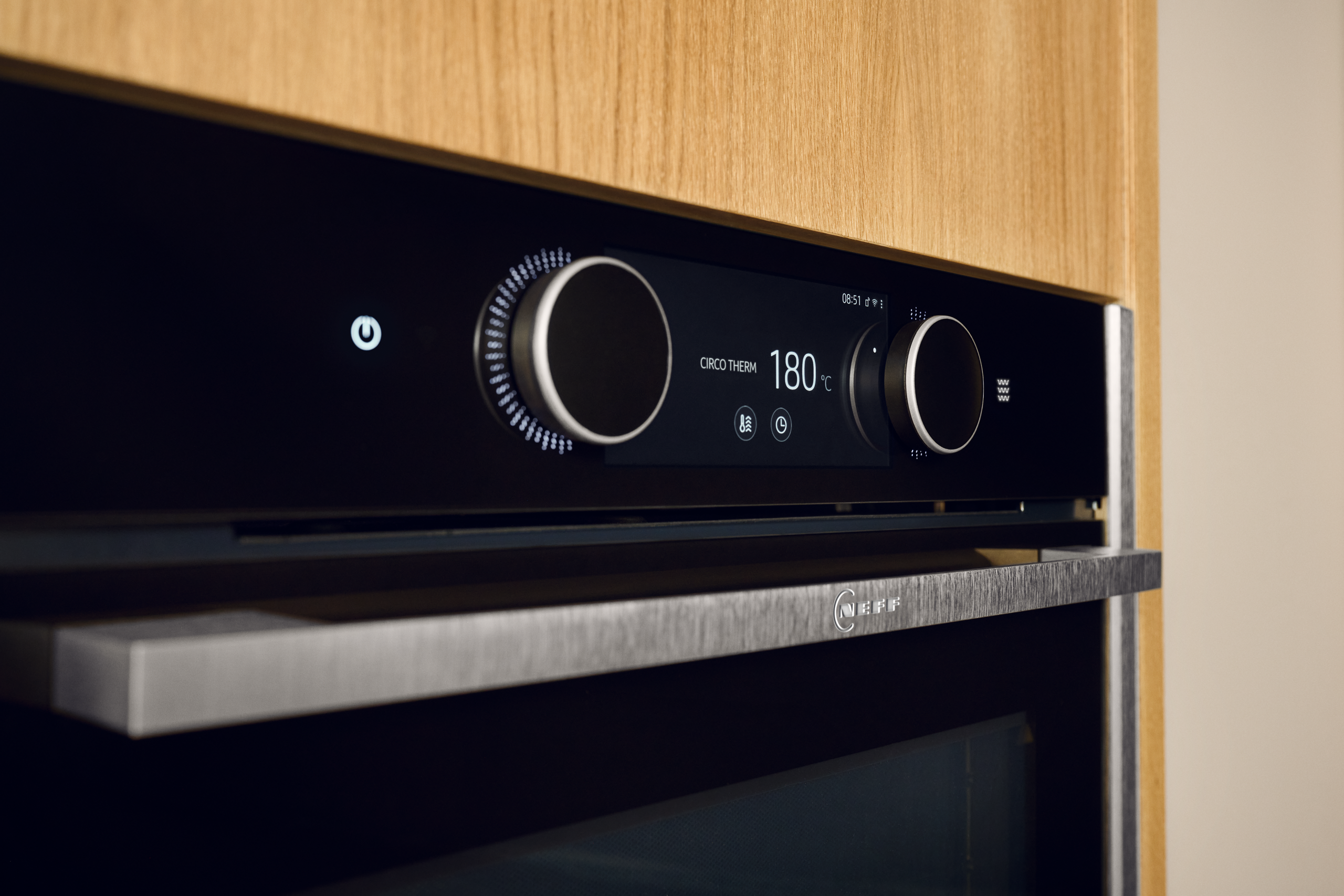 Neff N90 B69FY5CX0 60cm Wide Built-In Single Oven With Steam Function - Image 2