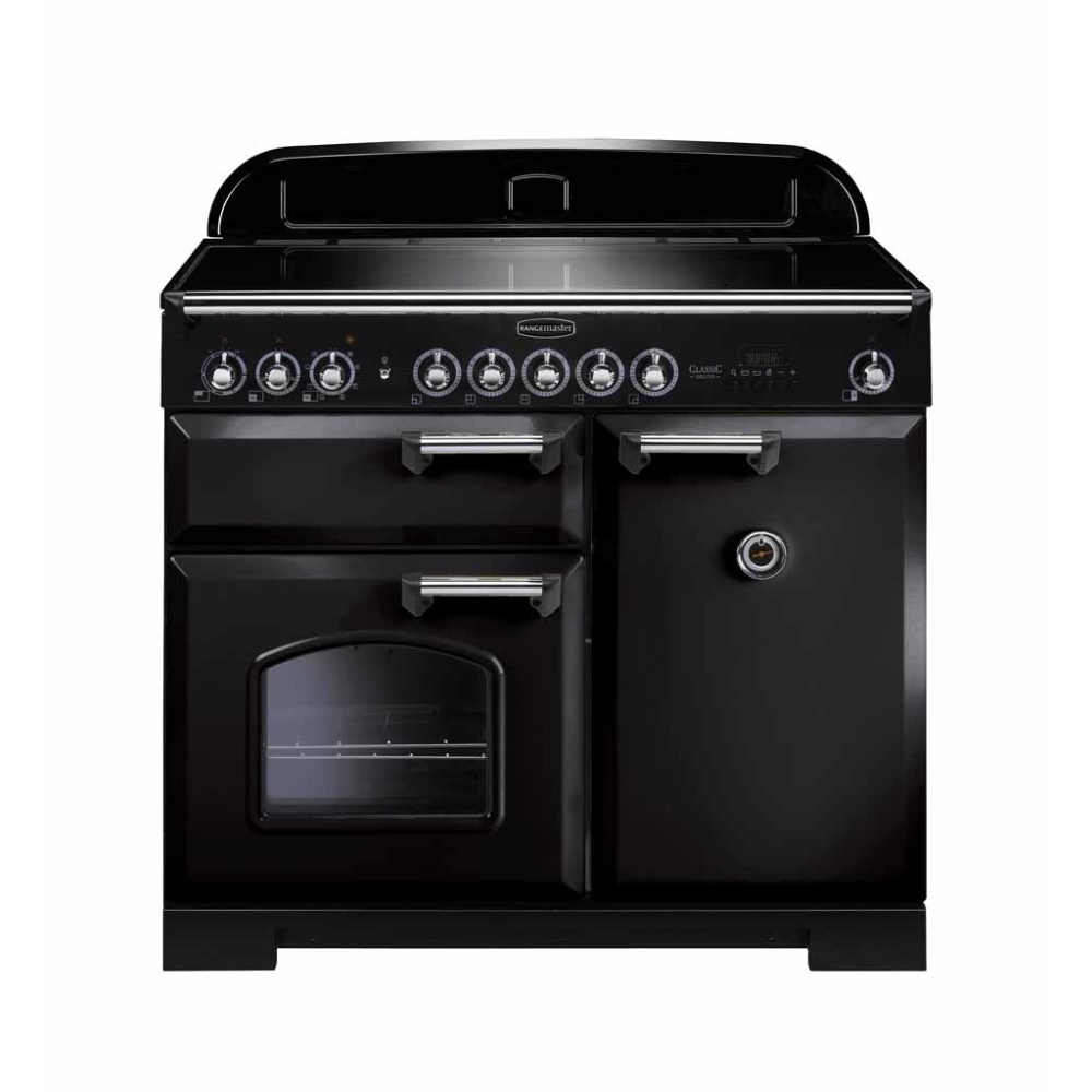 Rangemaster CDL100EIBL-C 100cm Induction Range Cooker Black / Chrome, A Rated