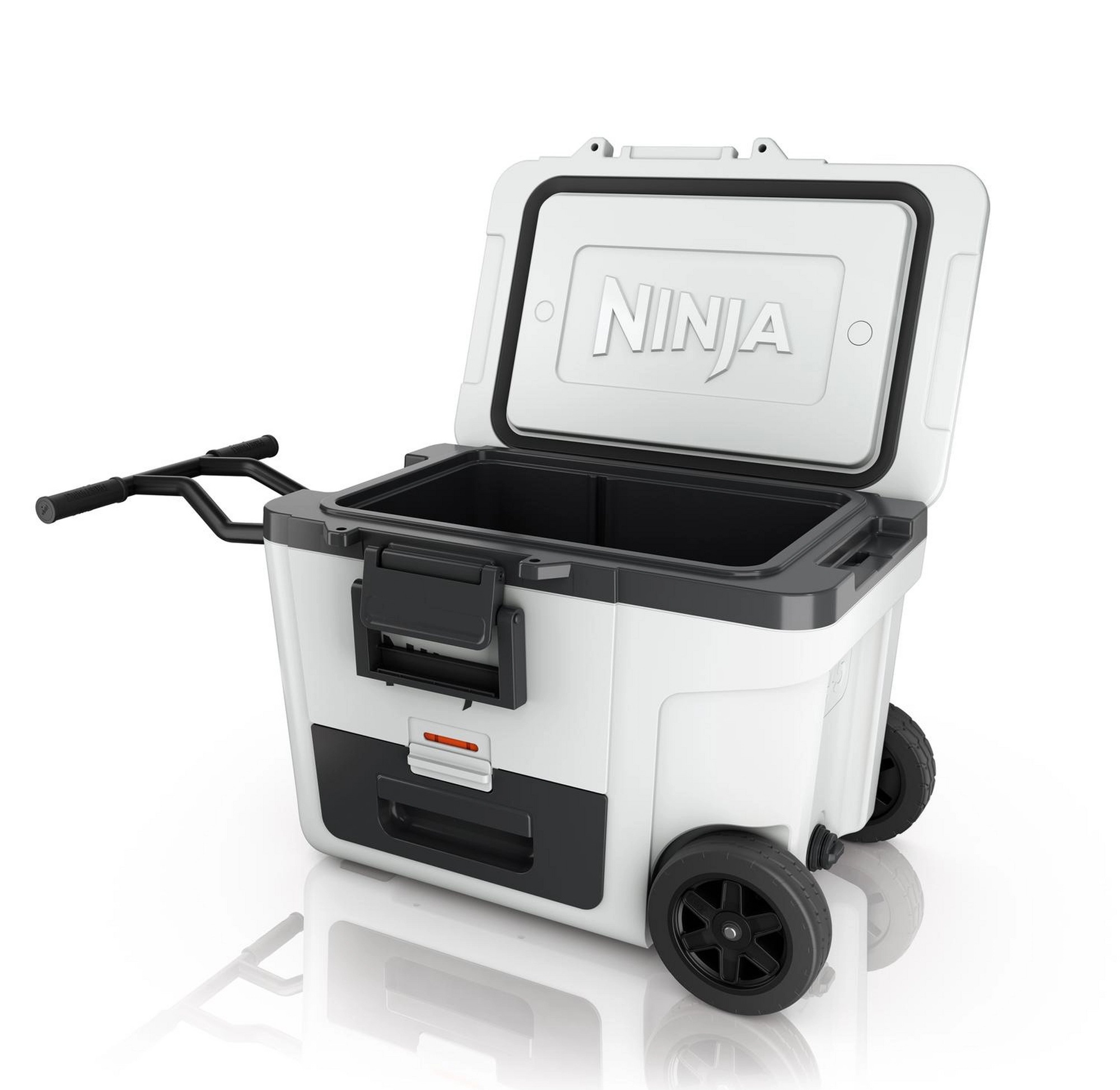 NINJA FB245UKWH FrostVault 42L Wheeled Cooler with Dry Zone - Cloud White NINJA FB245UKWH FrostVault 42L Wheeled Cooler with Dry Zone - Cloud White