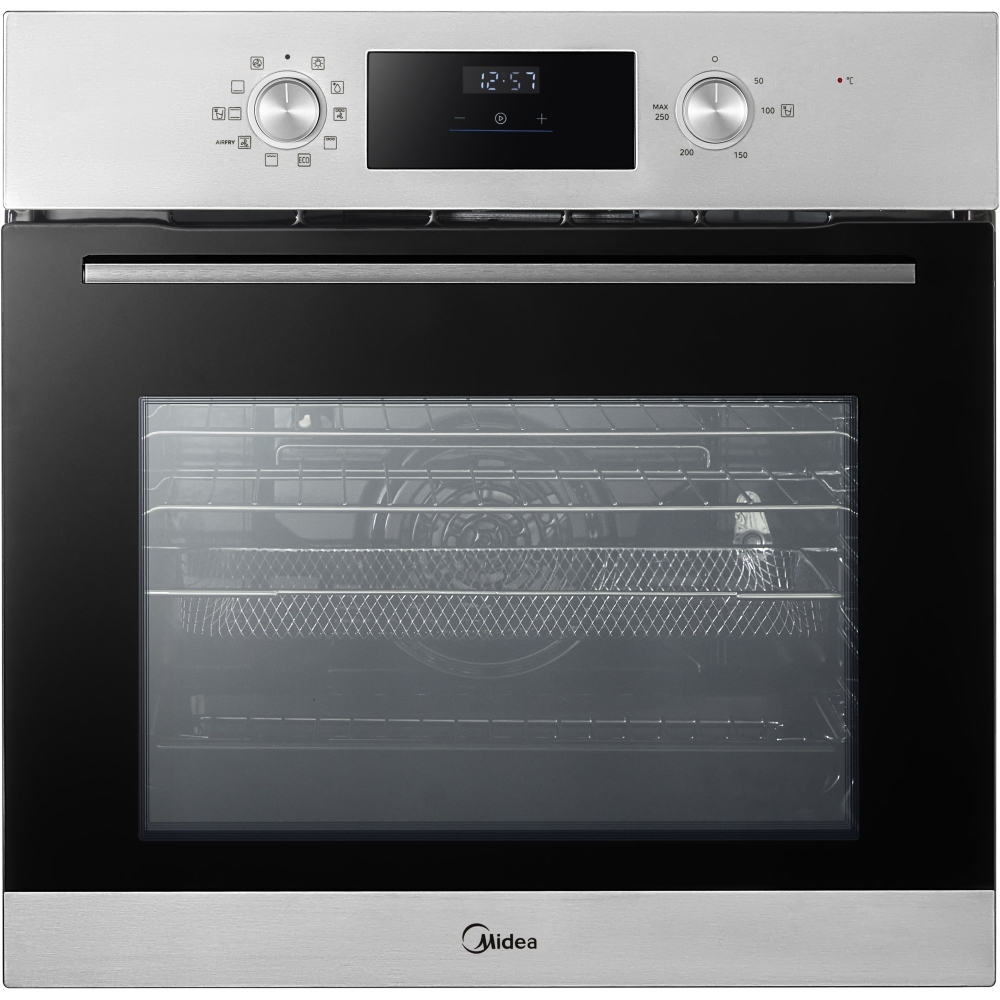 Midea Xpress Fry MBO65M90D2-SS Multifunction Built In Single Oven - Stainless Steel