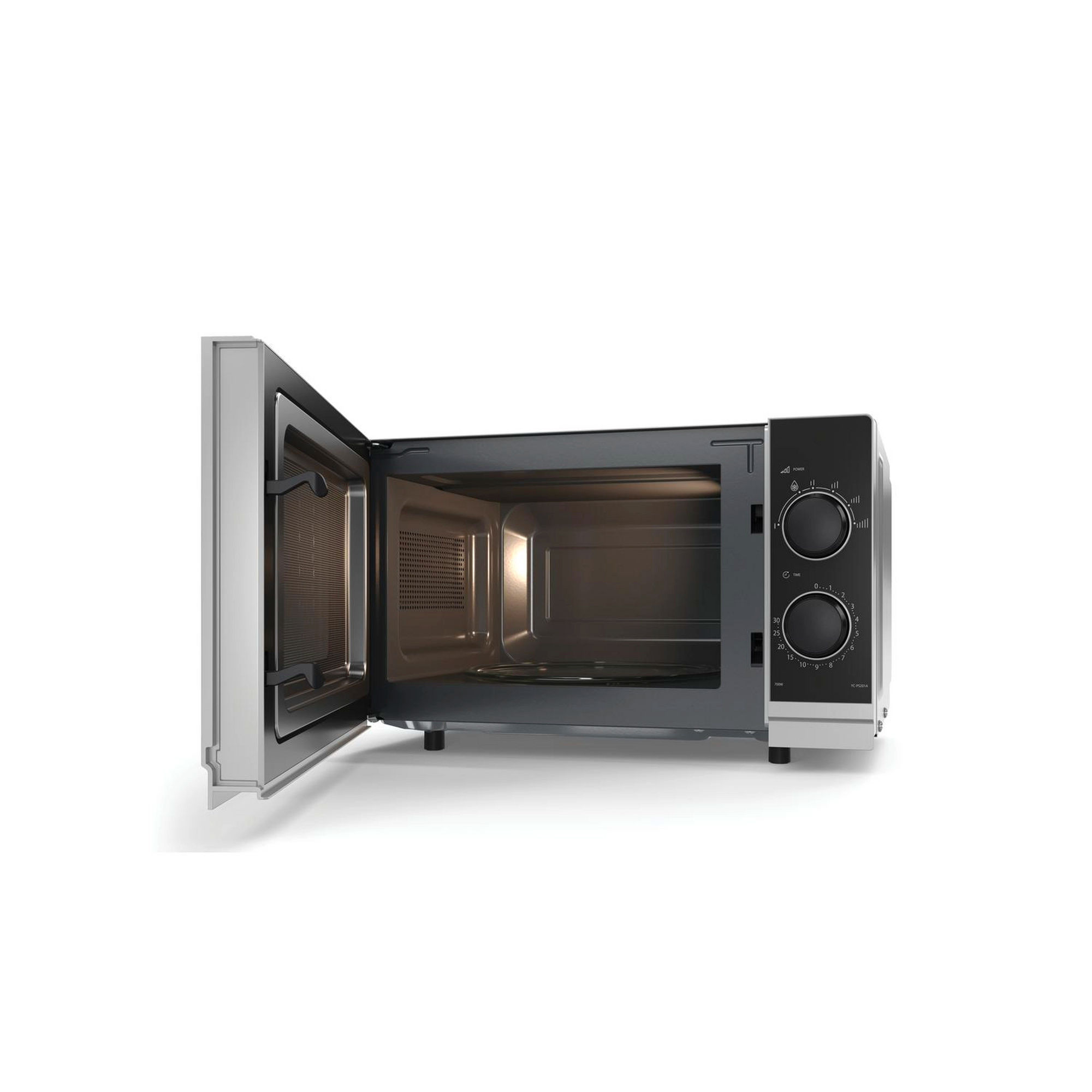 Sharp YC-PS201AU-S 20 Litres Microwave Oven - Silver - Image 2 Sharp YC-PS201AU-S 20 Litres Microwave Oven - Silver - Image 2