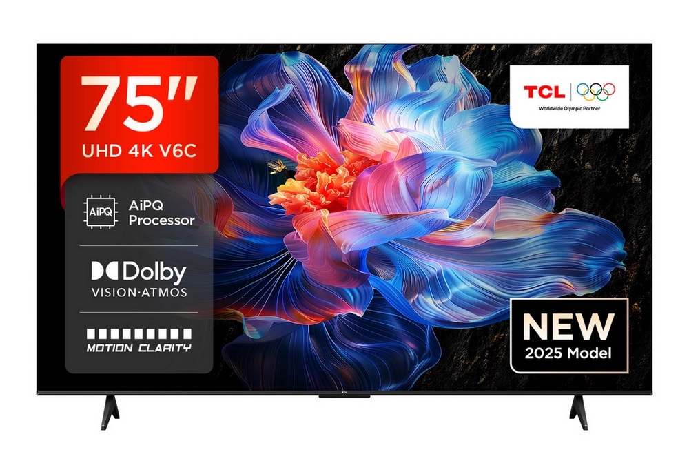 TCL 75V6C-UK 75" DLED Smart Television, 4K Ultra HD TCL 75V6C-UK 75" DLED Smart Television, 4K Ultra HD