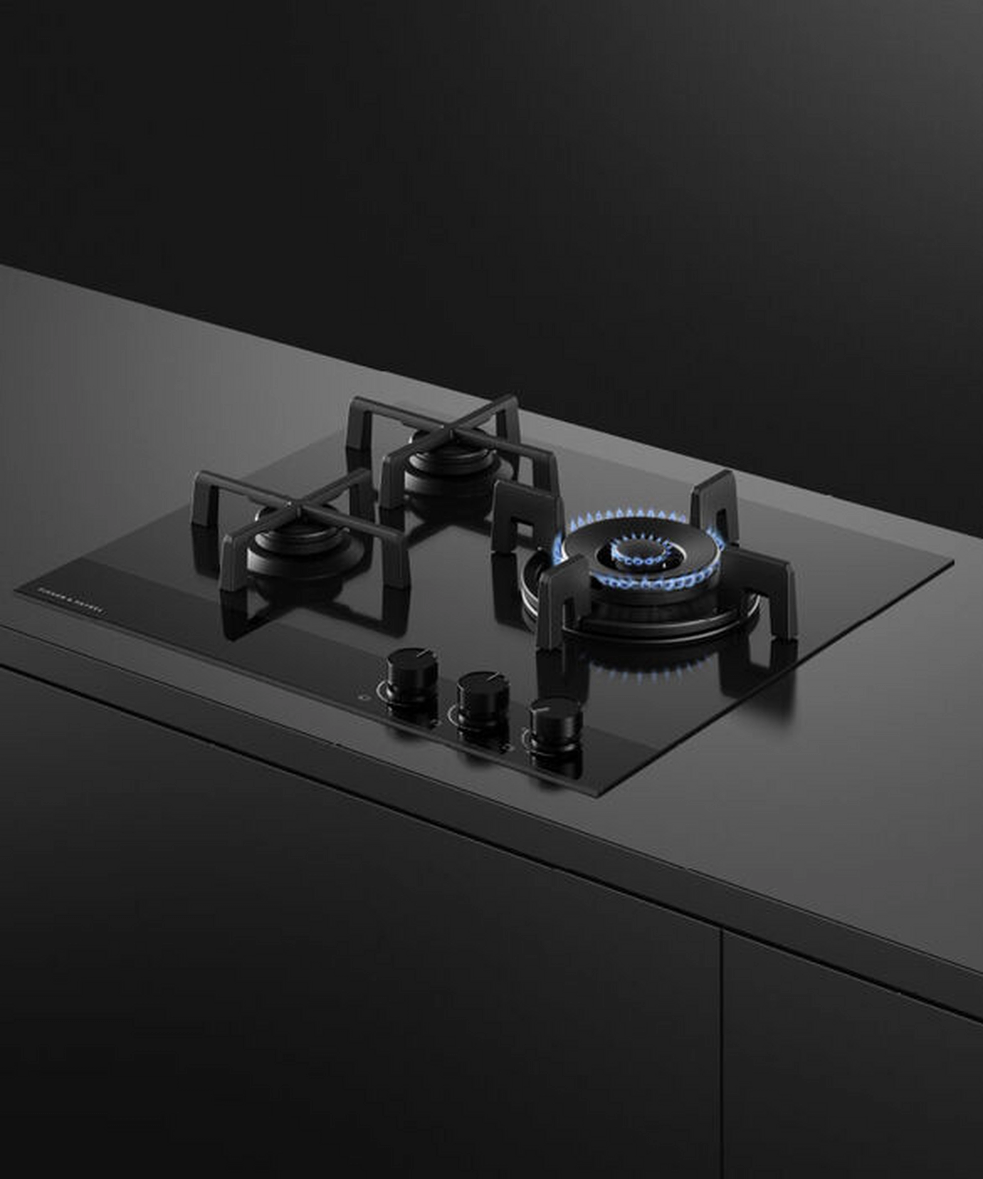 Fisher & Paykel CG603DNGGB4 60cm 3 Burner Gas Hob - Black Glass - Image 3