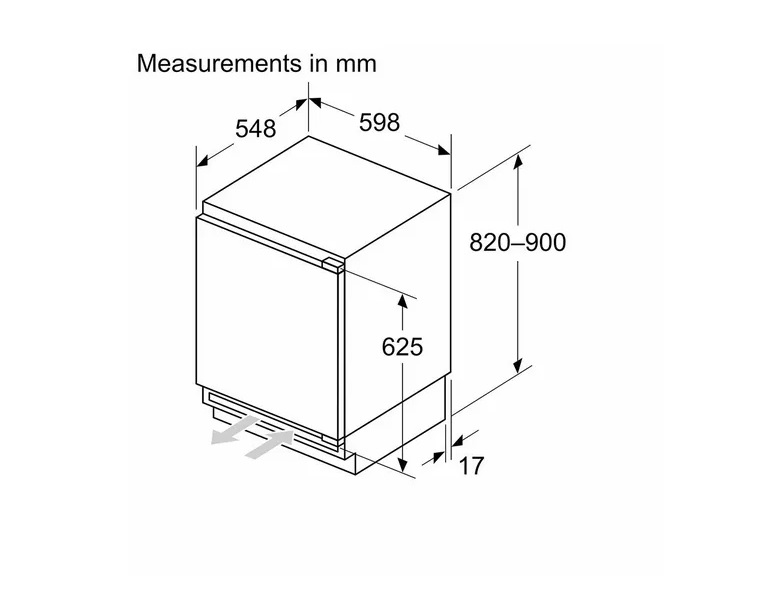 Neff GU7212FE0G Integrated Undercounter Freezer - Fixed Hinge - Image 2 Neff GU7212FE0G Integrated Undercounter Freezer - Fixed Hinge - Image 2