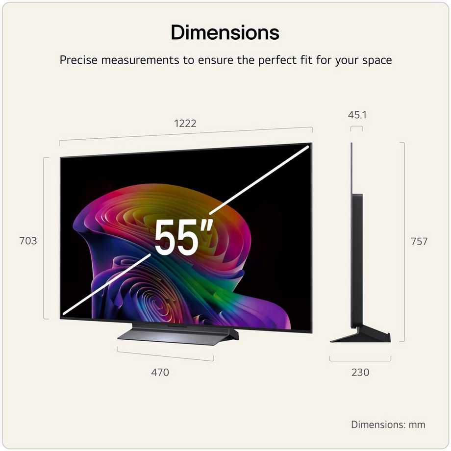 LG OLED55C66LB.AEK 55" 4K OLED evo AI Smart TV - Image 2