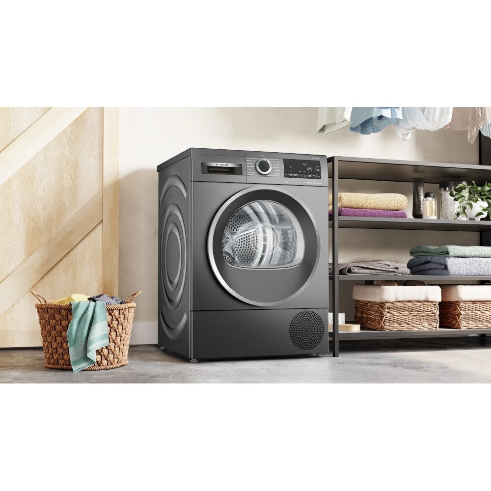 Bosch WQG245R2GB 9kg Heat Pump Tumble Dryer - Grey - Image 4