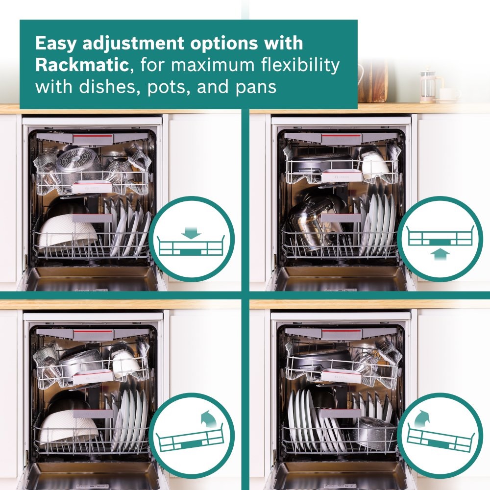 Bosch SMS4EMI06G Series 4 Dishwasher, 14 Place Settings, Brushed steel - Image 5